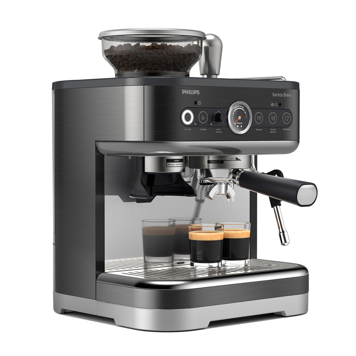 Semi-Automatic Espresso Machine with 58mm Portafilter and Steam Wand — product view 3