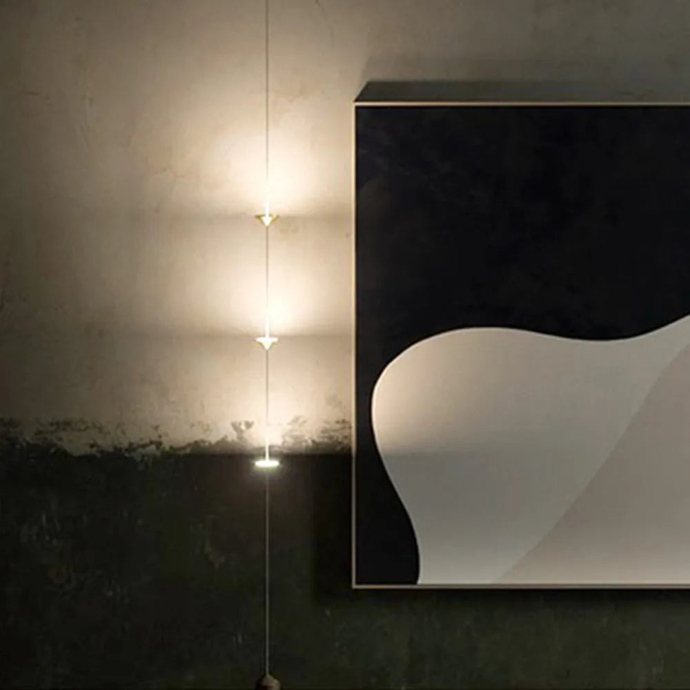 Arisha Full-Length Minimalist Linear Floor Lamp, 3 Bulbs — product view 3