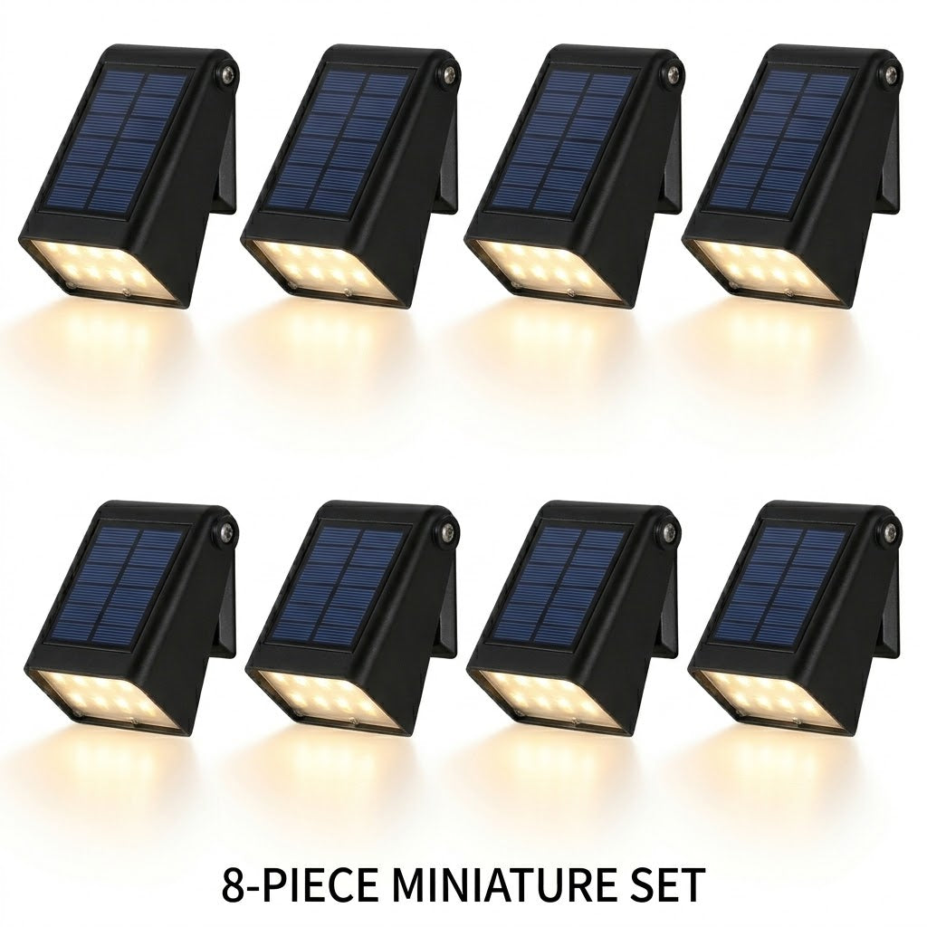Solar Down Light Wall Sconce Waterproof Black Modern LED Outdoor — Sets of 2 to 10 — product view 4