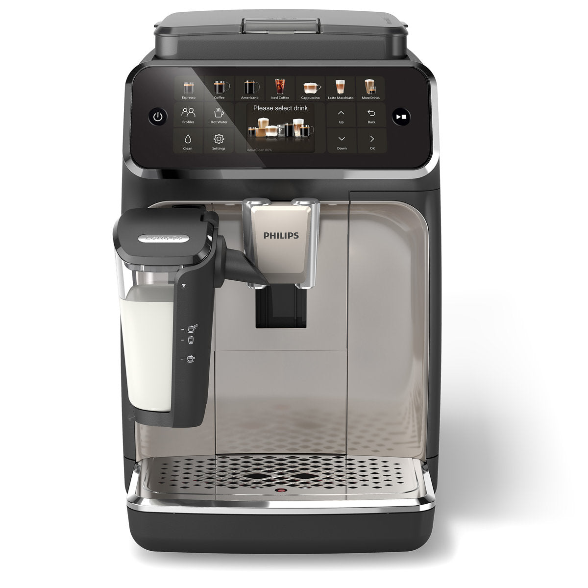 Fully Automatic Espresso Machine with LatteGo Milk Frother — product view 4