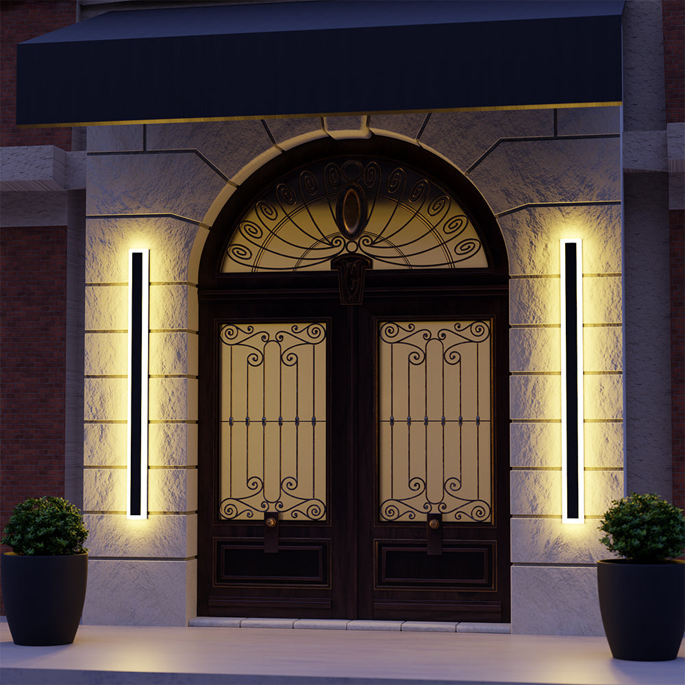 Vynn Modern Linear Outdoor Wall Lamp — product view 1