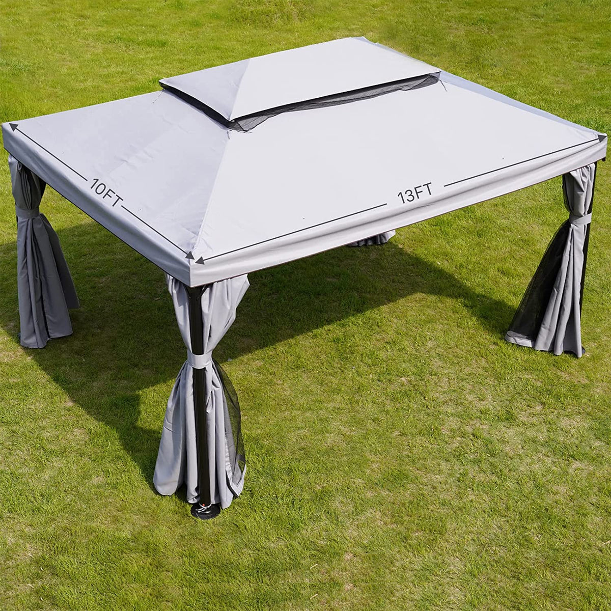 LOUNGE YARD Replacement Canopy Top for 10x13 FT Outdoor Gazebo — product view 3