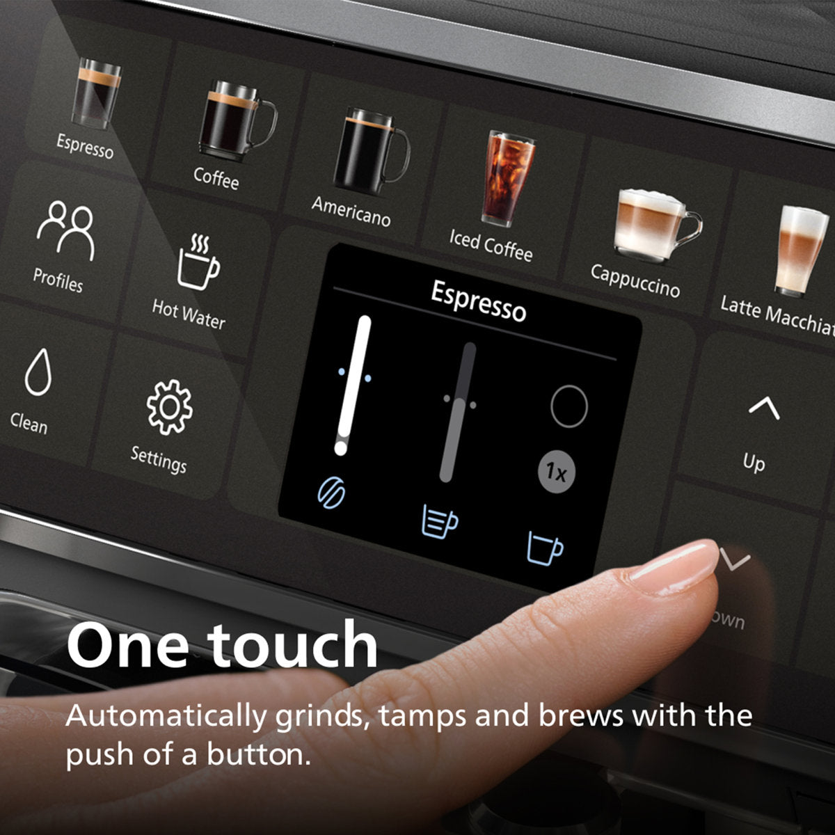 Fully Automatic Espresso Machine with LatteGo Milk Frother — product view 7