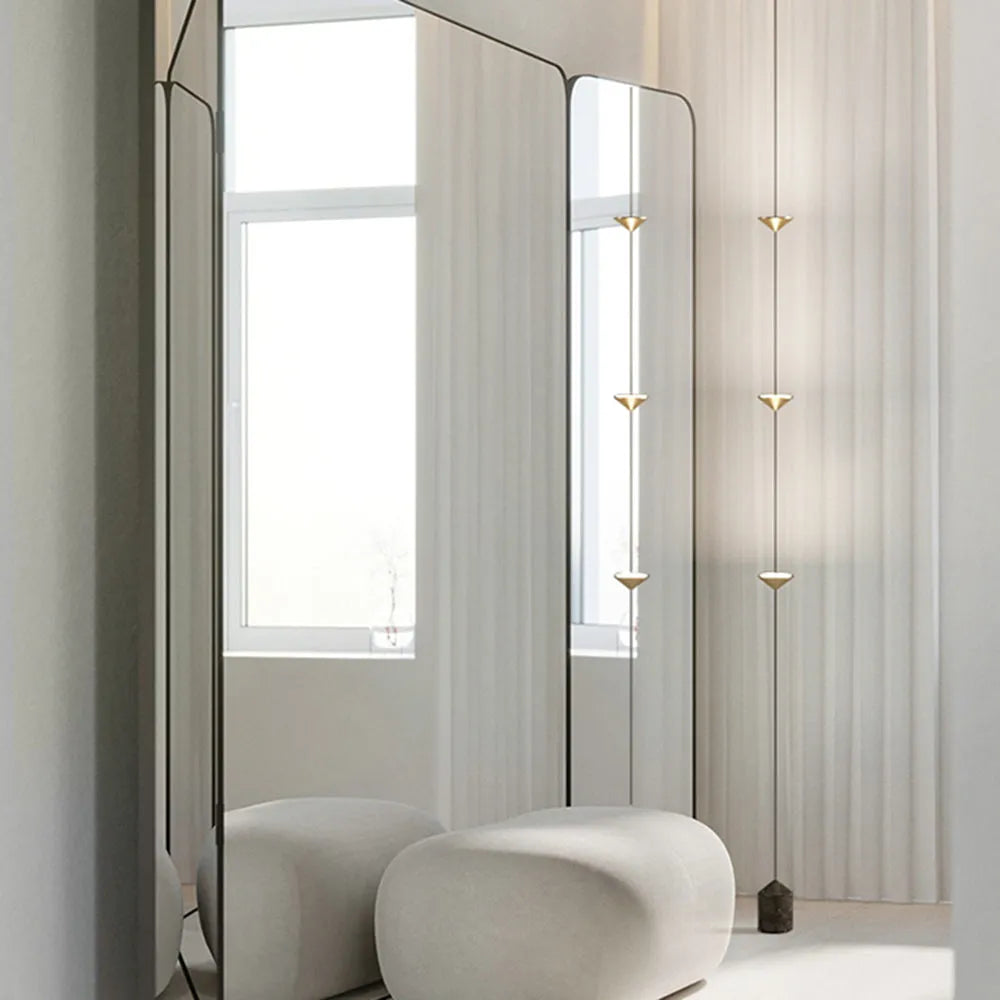 Arisha Full-Length Minimalist Linear Floor Lamp, 3 Bulbs — product view 5
