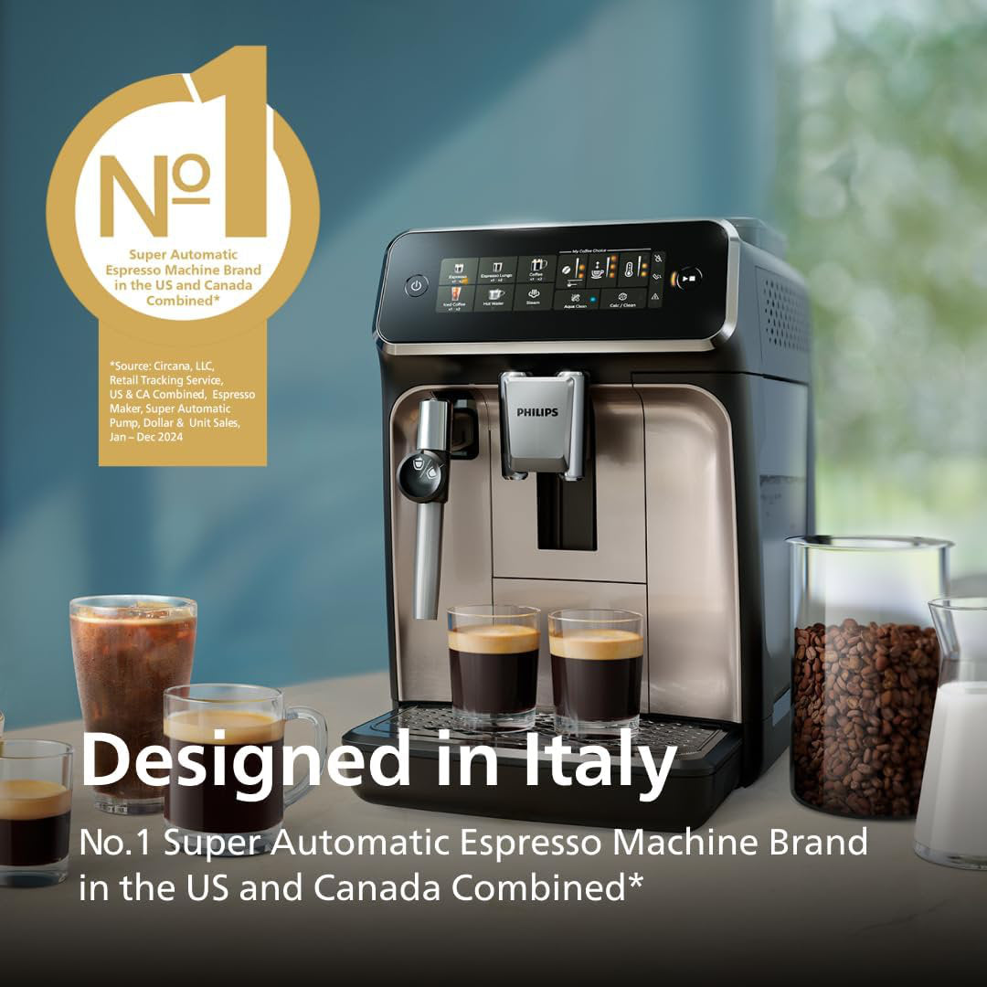 3300 Series Fully Automatic Espresso and Coffee Machine with Classic Milk Frother — product view 6