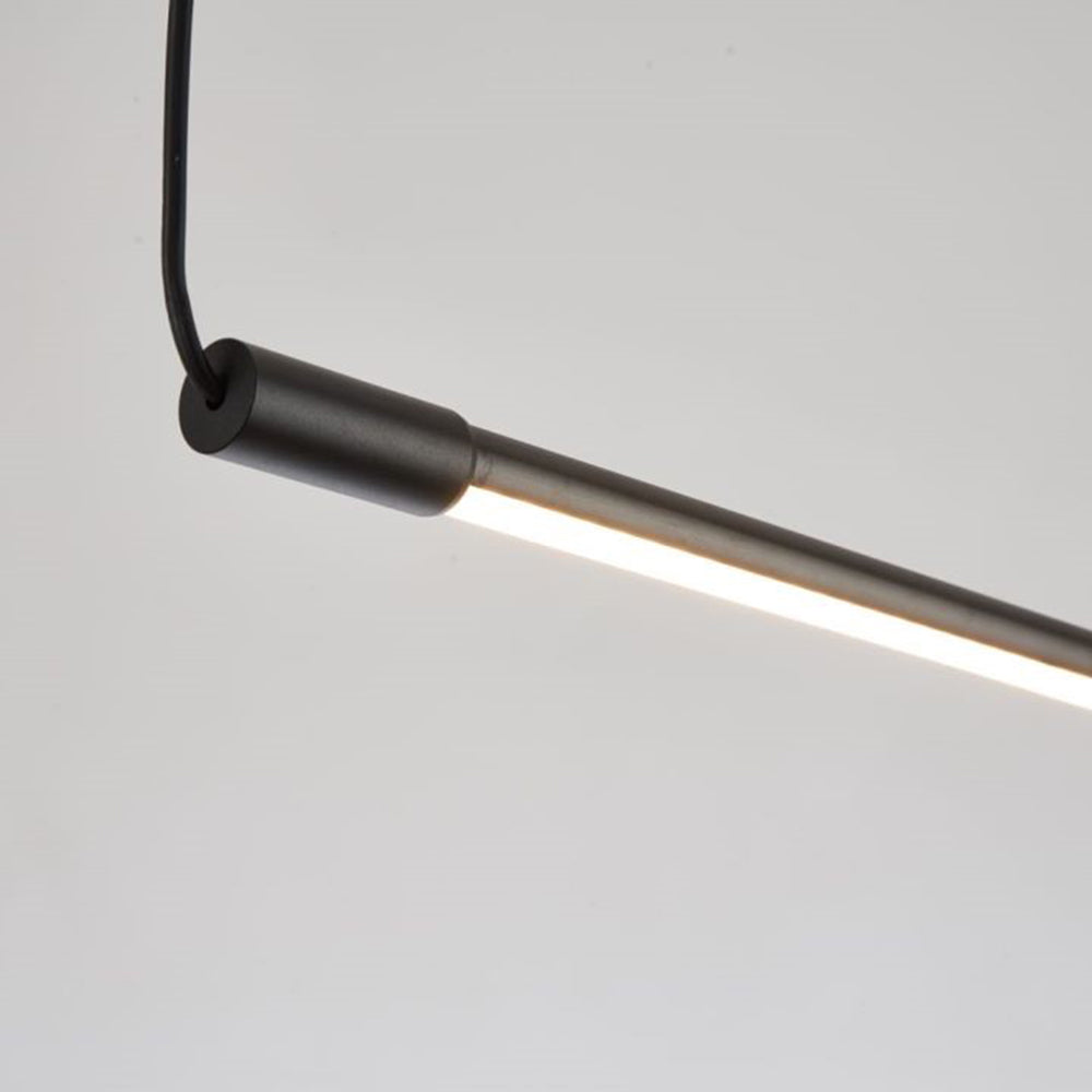 Zynar Minimalist Linear Pendant Light, Black — product view 6