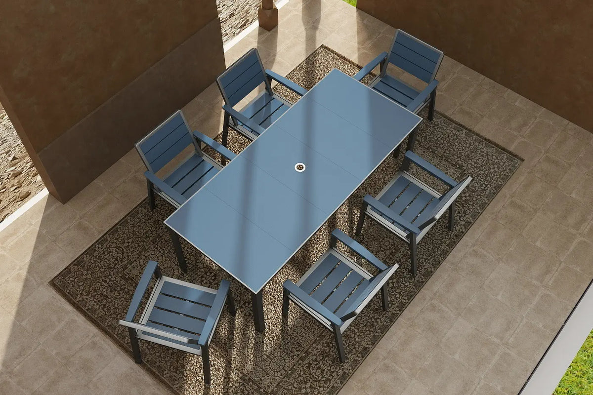 HDPE Outdoor Dining Set for 6 — product view 2
