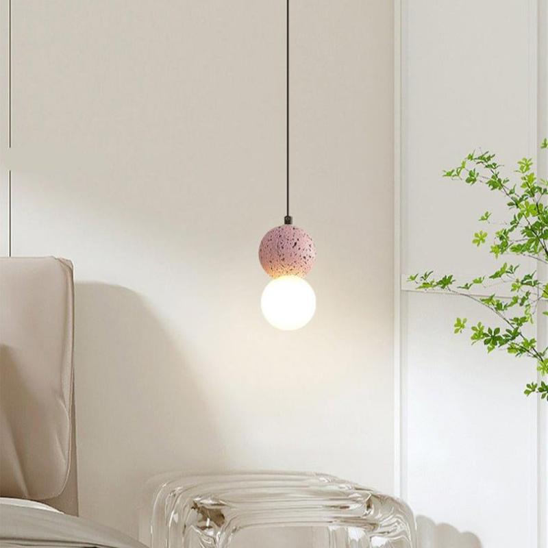 Kessie Pendant Light Travertine — product view 1