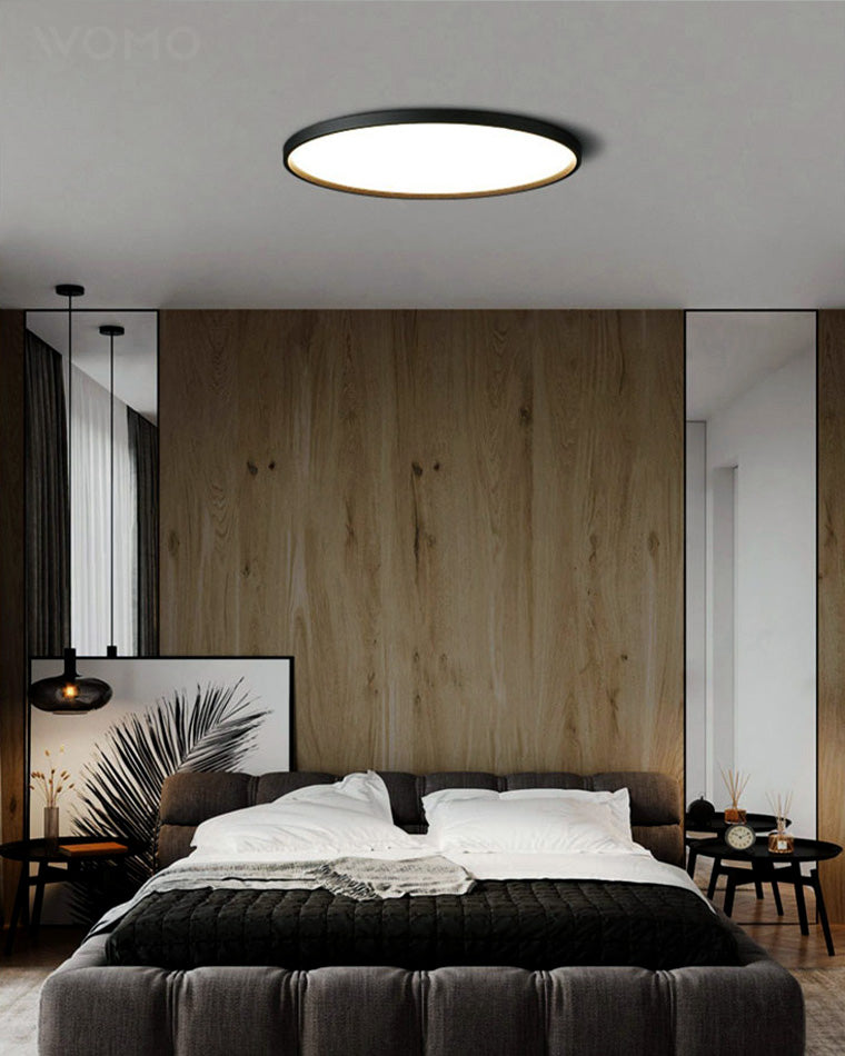 WOMO Flat Round Flush Mount Ceiling Light-WM1024 — product view 3