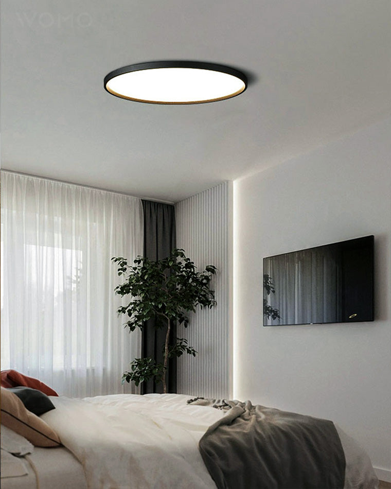 WOMO Flat Round Flush Mount Ceiling Light-WM1024 — product view 4