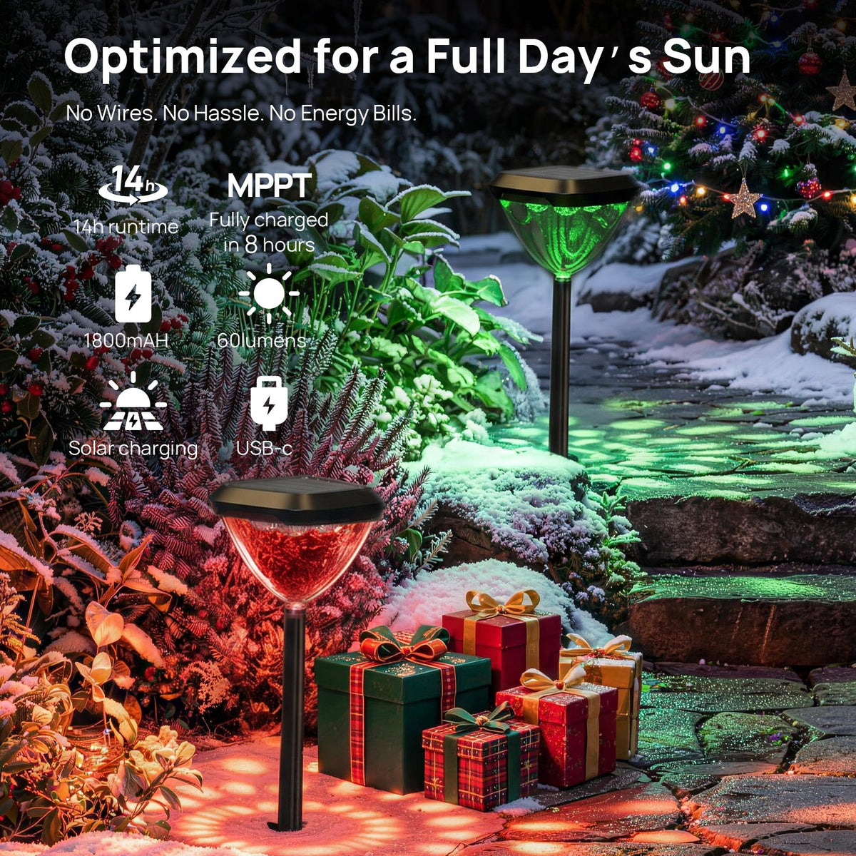 Linkind SP6 Smart Solar Pathway Lights,Engineered for Long-Term Outdoor Performance(5 Built-in Light Patterns, App&Voice Control, 16 Million Color) — product view 7