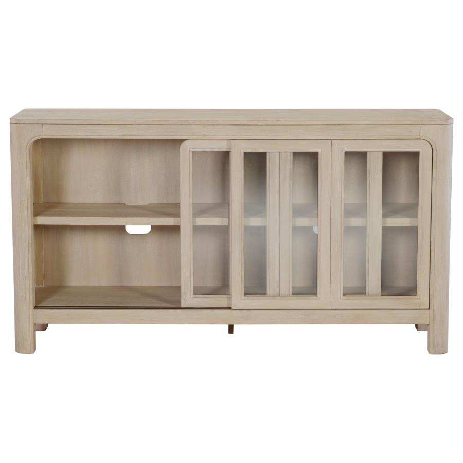 Solano Weathered Mango Wood Buffet Server Sideboard Cabinet – 115505 — product view 2