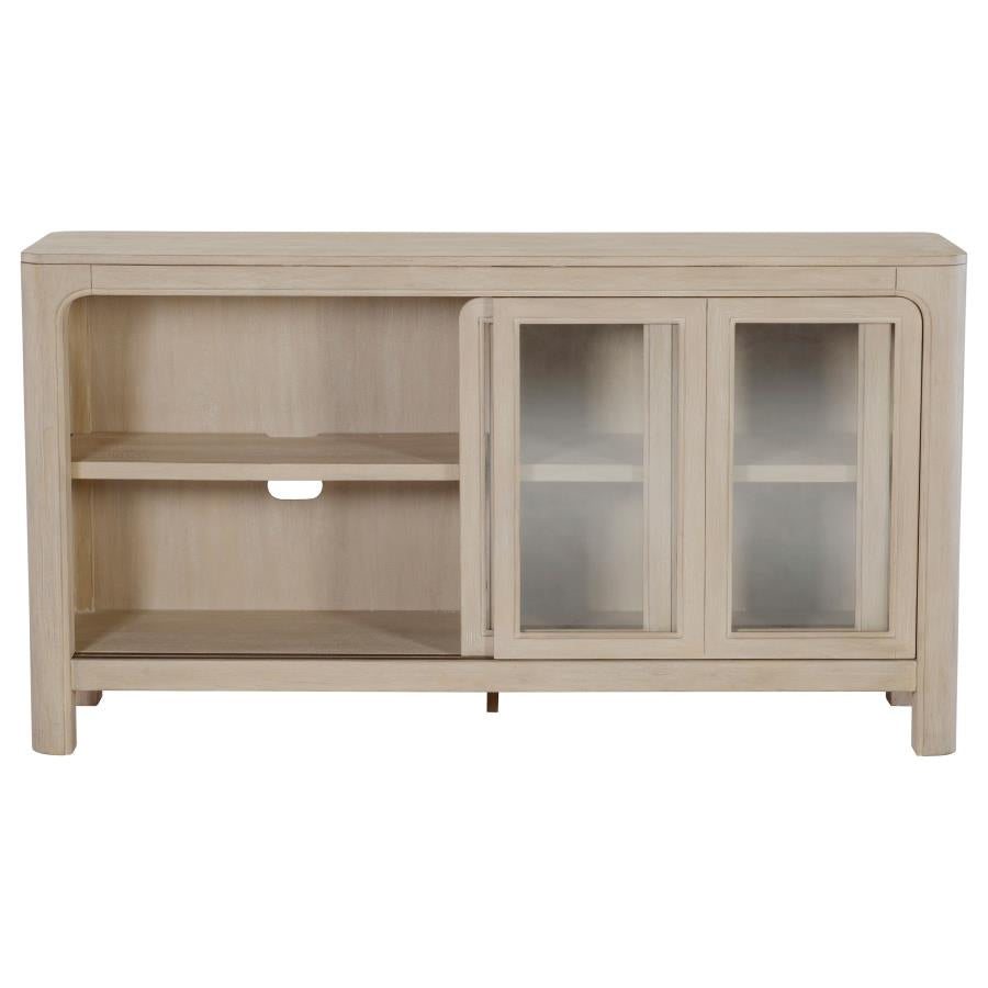 Solano Weathered Mango Wood Buffet Server Sideboard Cabinet – 115505 — product view 3