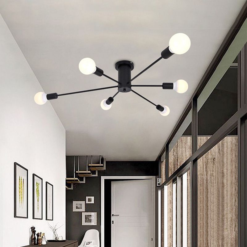 Valentina Modern Globe Bubble Flush Mount Ceiling Light — product view 1