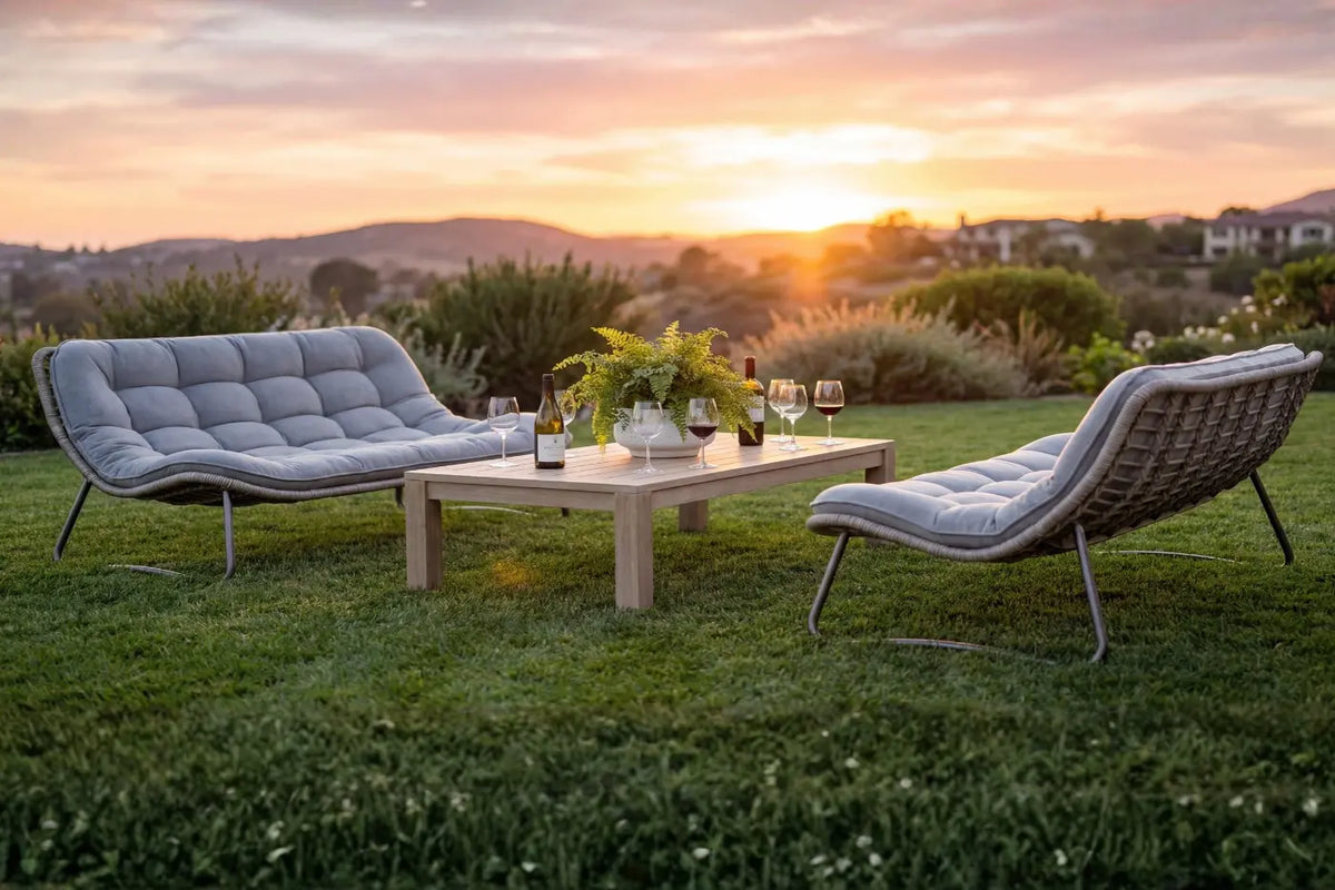 Livli™ Two-Seater Wicker Chair — product view 7