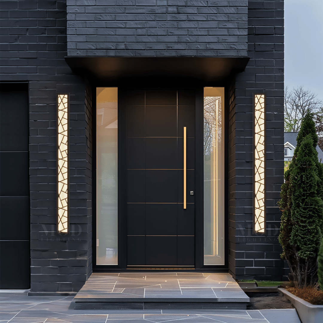 Harper Modern Outdoor LED Post Light Black IP65 Hardwired Pathway Garden — 12 to 59 Inch — product view 5