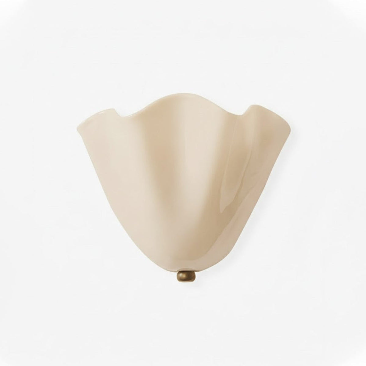 Petalia Glass Wall Sconce Art Deco LED Bedroom Living Room Hallway — Beige Green Brown Amber — product view 5
