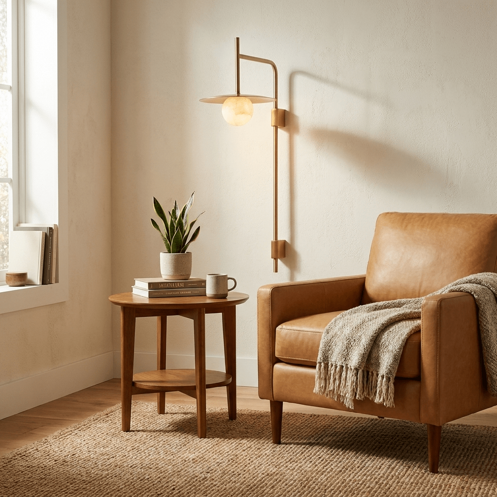 Nivara Long Arm Alabaster Wall Sconce — product view 6