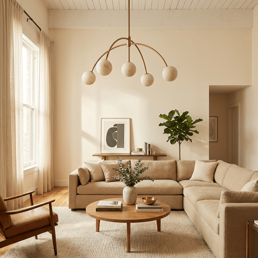 Lunara Alabaster Arc Chandelier — product view 6
