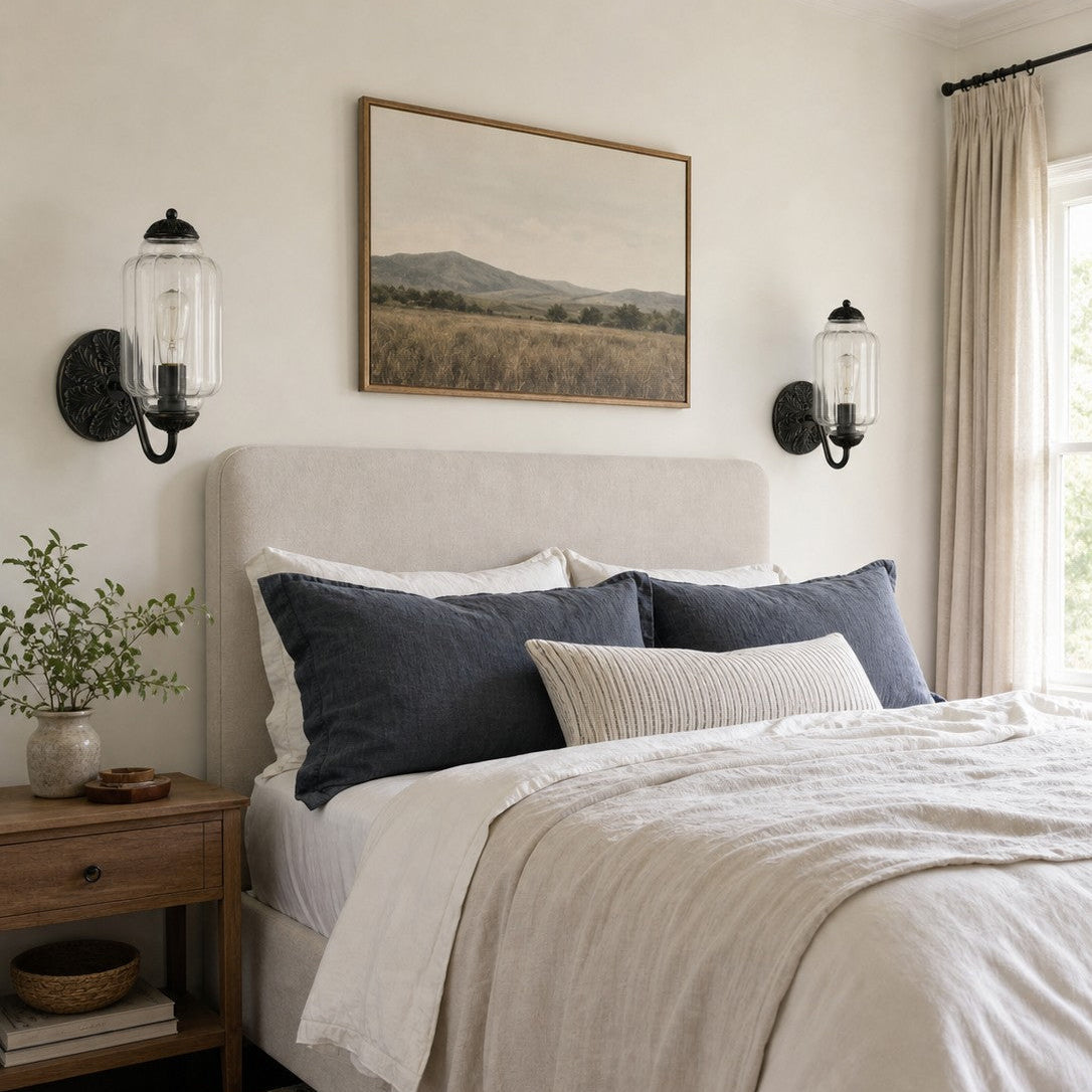 Scalloped Milk Glass Wall Sconce, Hardwired — product view 7