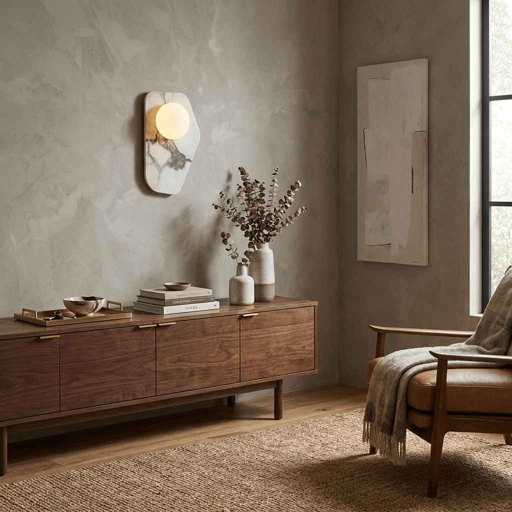 Veyla Stone Pebble Wall Sconce — product view 6