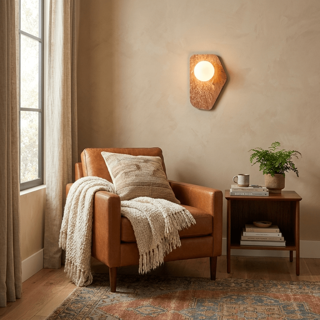 Veyla Stone Pebble Wall Sconce — product view 5