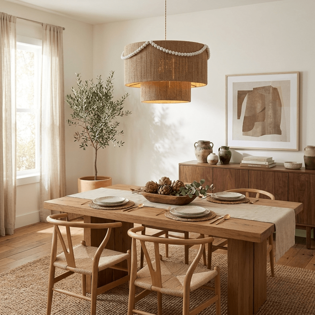 Juniper Tiered Rope Pendant Lamp — product view 2