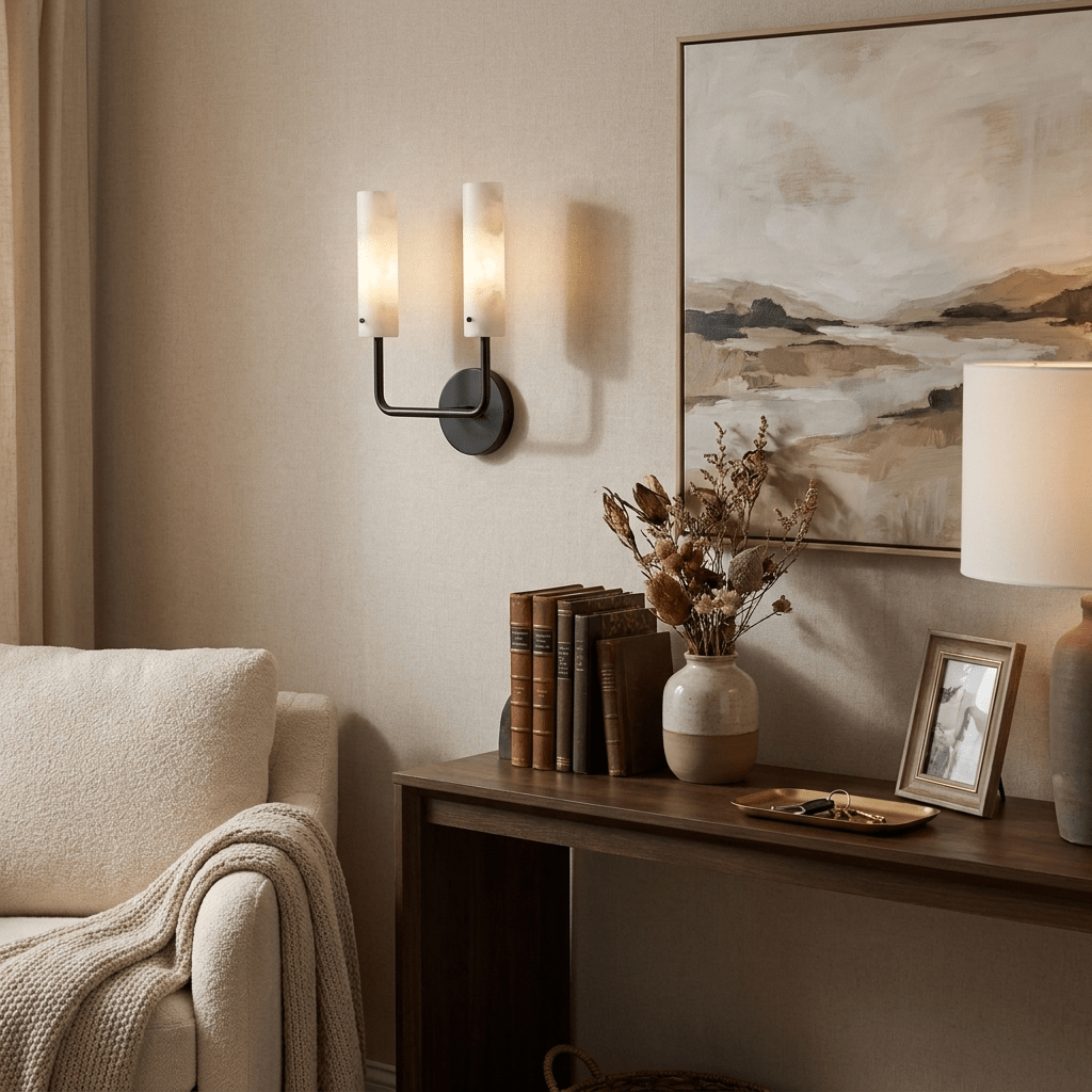 Aurelia Alabaster Wall Sconce — product view 4