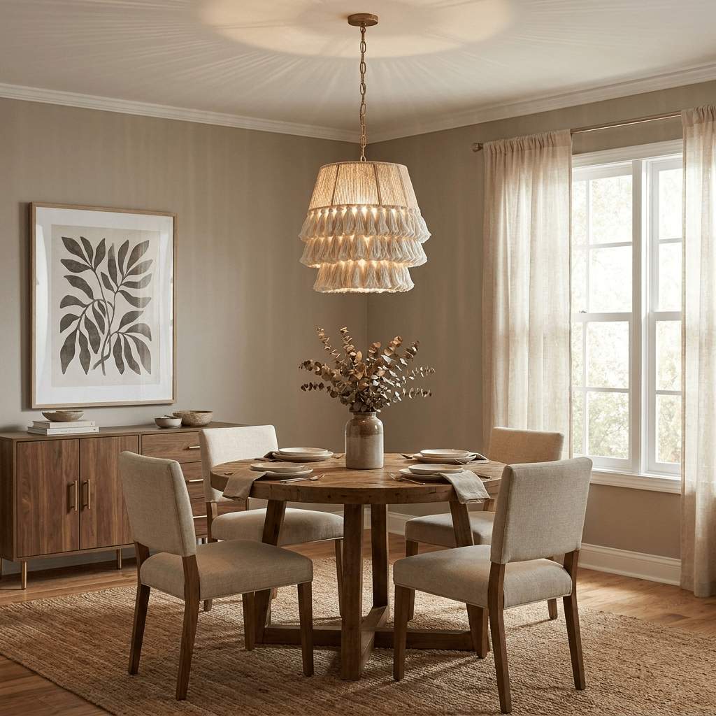 Cascade Tasseled Rope Pendant Lamp — product view 7