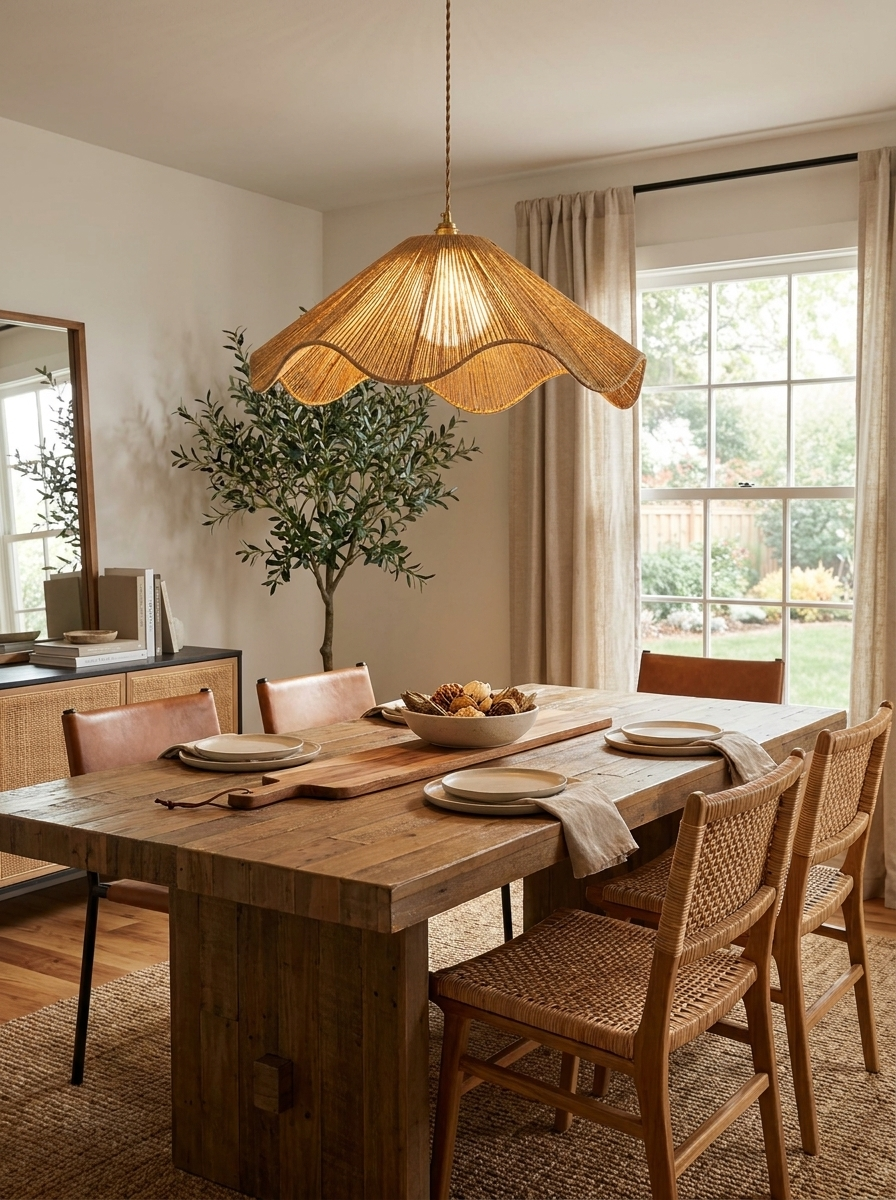 Umbel Hemp Rope Pendant Lamp — product view 2