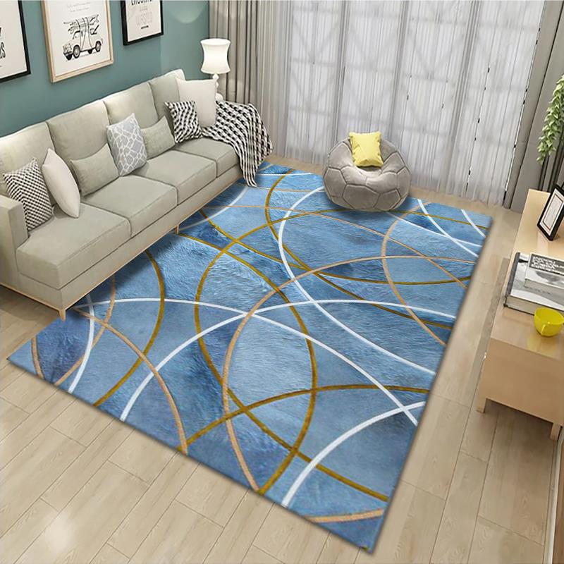 Geometric Patterned Area Rug Bowlift — product view 3