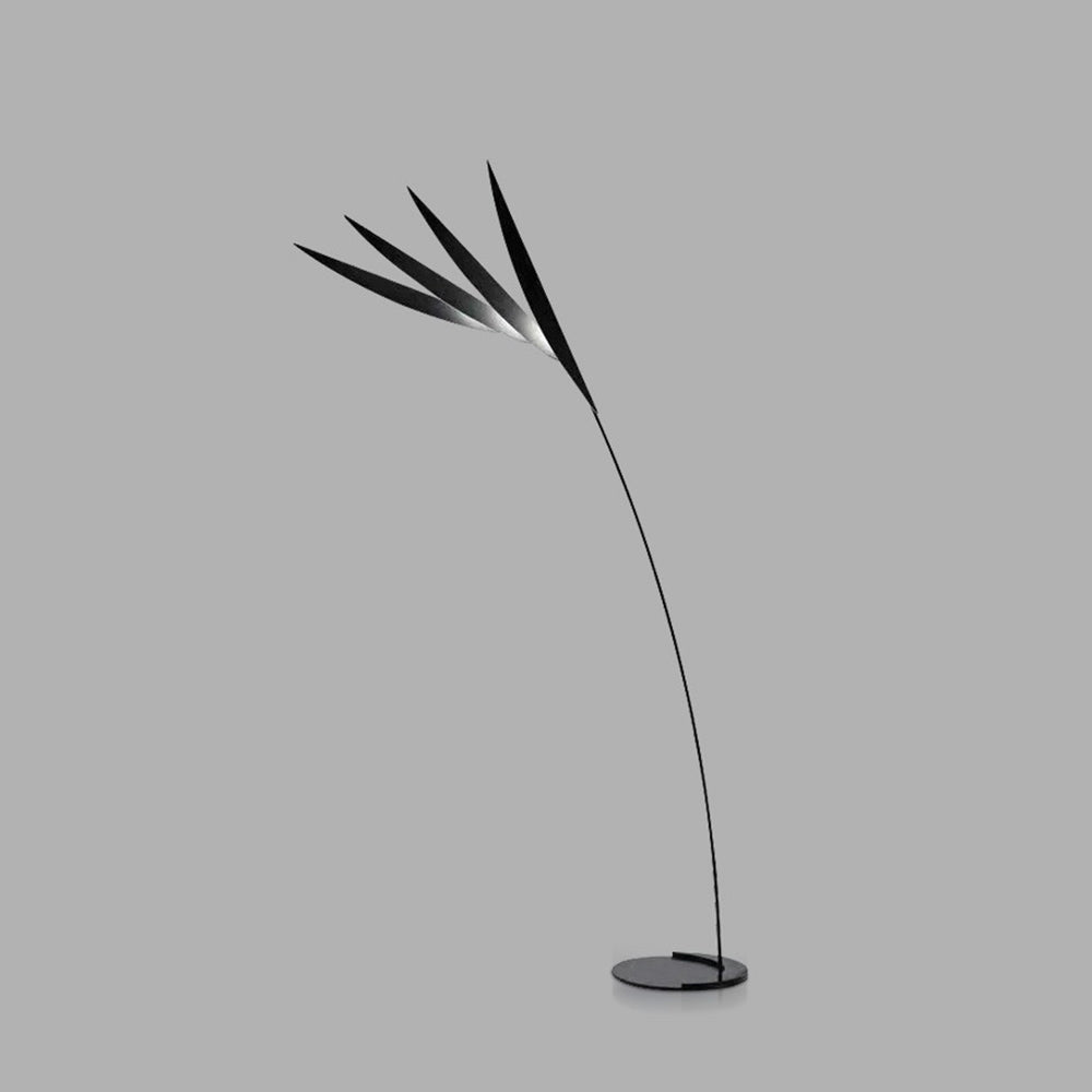 Salgado Leaf Metal/ Long Arm Floor Lamp, Living Room — product view 6