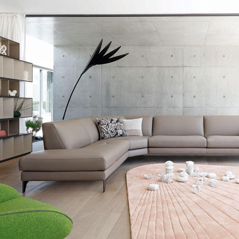 Salgado Leaf Metal/ Long Arm Floor Lamp, Living Room — product view 5