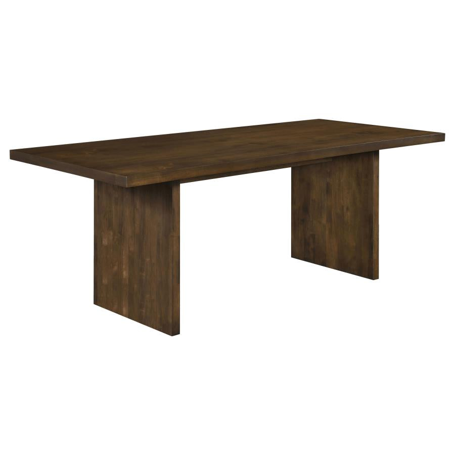 Coaster Decker 7-Piece 82" Walnut Dining Table Set with Cream Upholstered Chairs – 193951WAL-S7B — product view 2