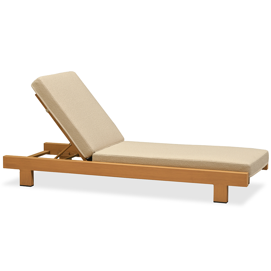 PURPLE LEAF Outdoor Standard Daybed for Patio, Poolside Chaise Lounge Bed with Cushion, Olefin Blend Fabric, Aluminum Frame Sunbed for Deck and Backyard — product view 1