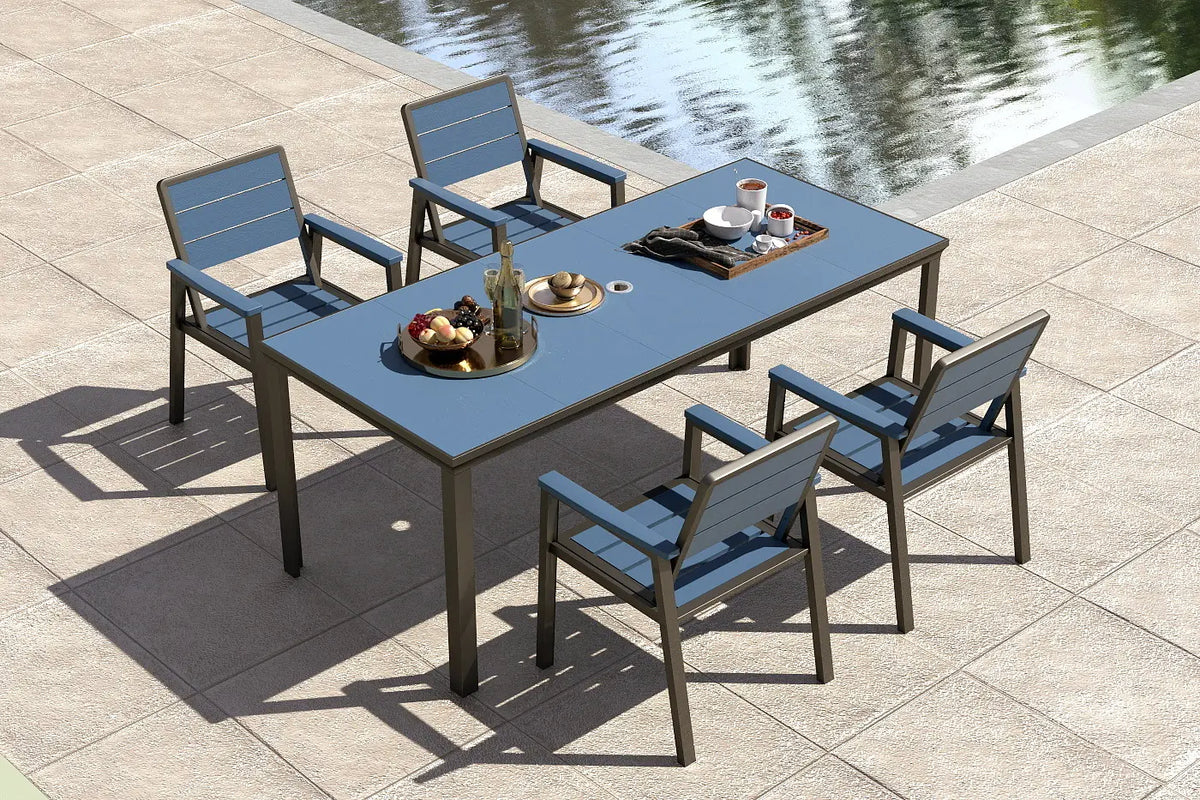 HDPE Outdoor Dining Set for 6 — product view 6