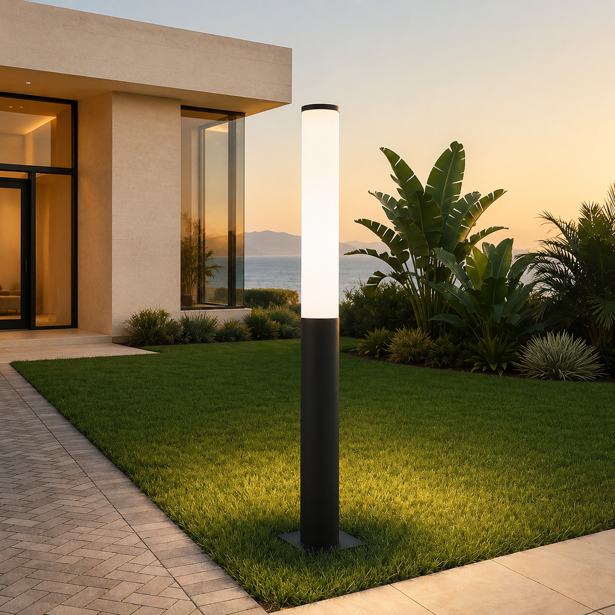RIRZ AURA | 70.9" Modern Wired Outdoor Bollard Light — product view 2