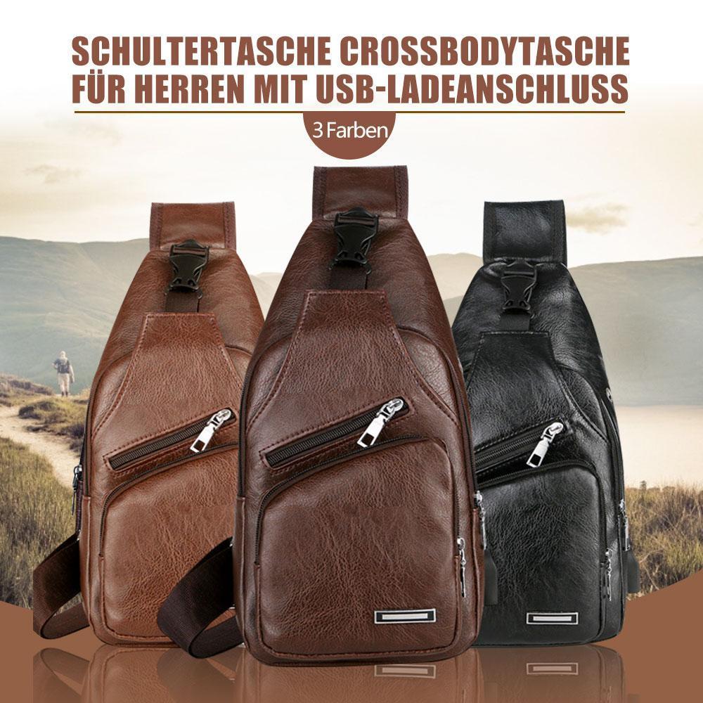 LoungeYard | Shoulder bag Crossbody bag for men with USB charging port — product view 5