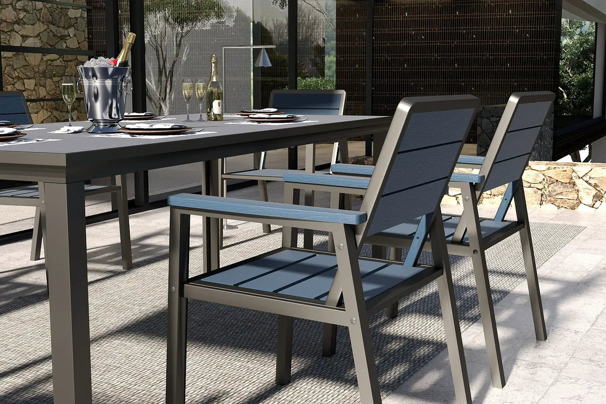HDPE Outdoor Dining Set for 6 — product view 3