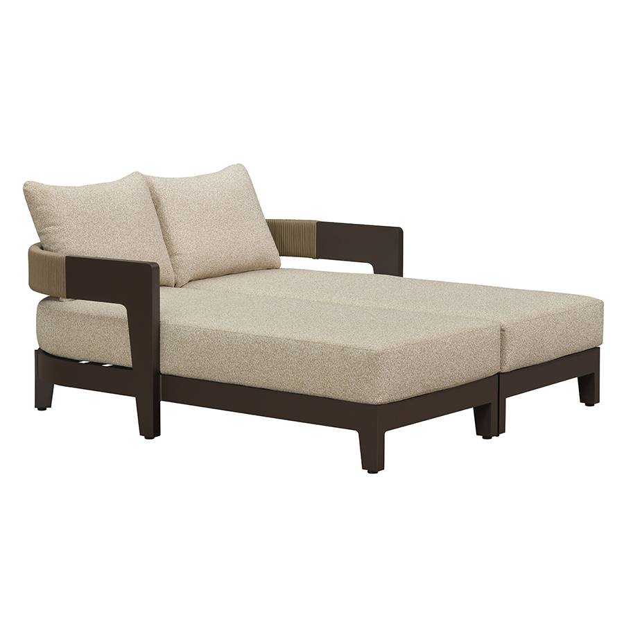 PURPLE LEAF Outdoor daybed Wider Chaise Lounge with Cushion and Pillow — product view 6