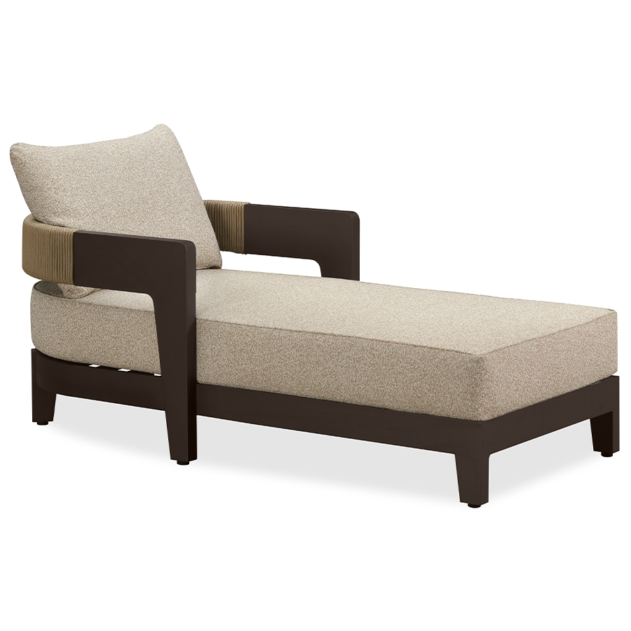 PURPLE LEAF Outdoor daybed Wider Chaise Lounge with Cushion and Pillow — product view 1