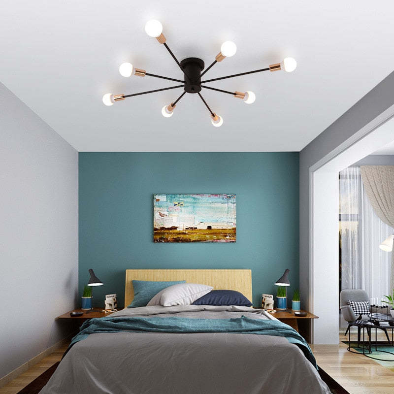 Silva Modern Simple Flush Mount Ceiling Light, 6/8/10 Heads — product view 1