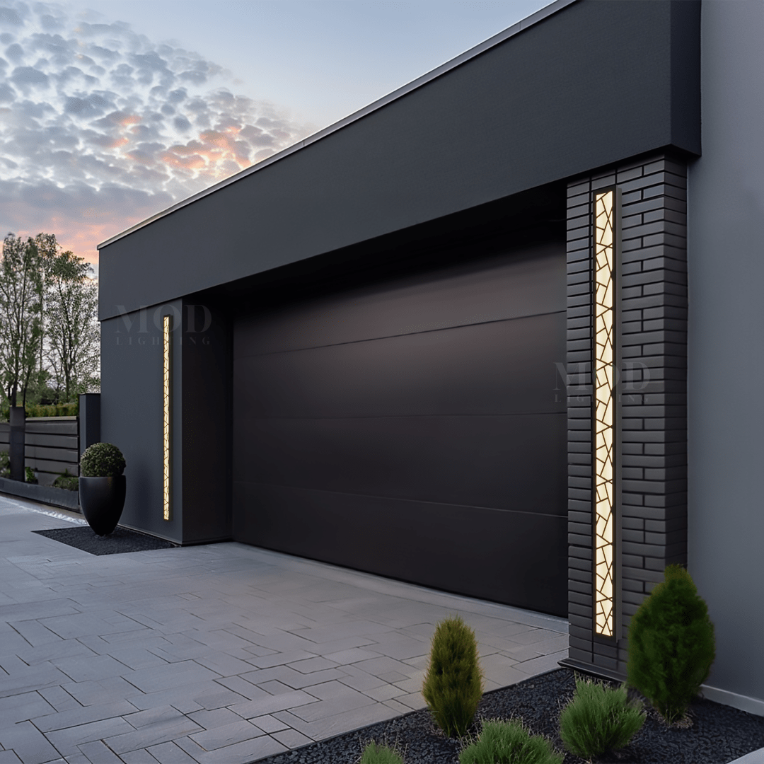 Harper Modern Outdoor LED Post Light Black IP65 Hardwired Pathway Garden — 12 to 59 Inch — product view 7