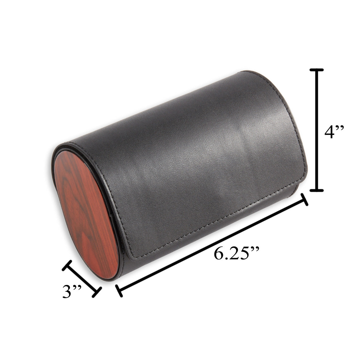 Two Watch Leather Travel Case — product view 6
