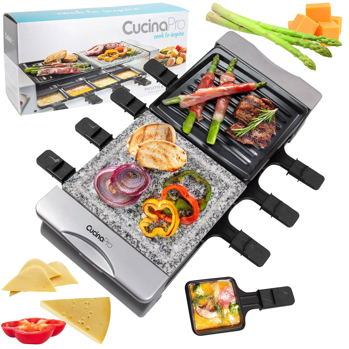 Deluxe Cheese Raclette Table Grill — product view 6