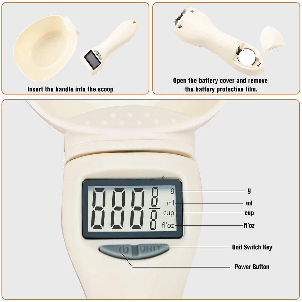 Digital Food Weighing Cup — product view 4