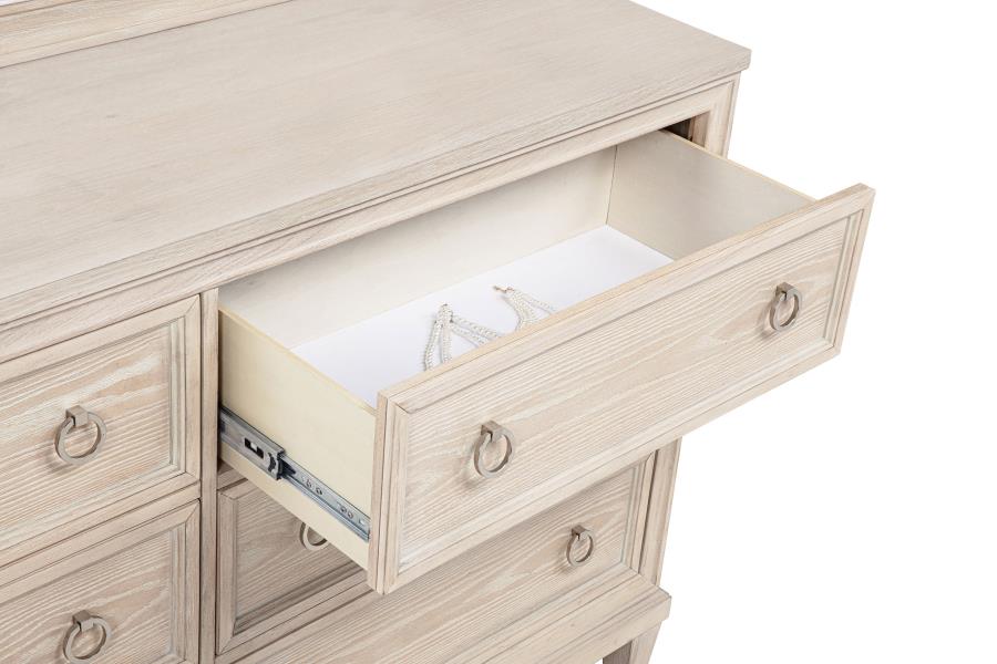Coaster Pembroke Washed Oak 6-Drawer Dresser – 215923 — product view 3
