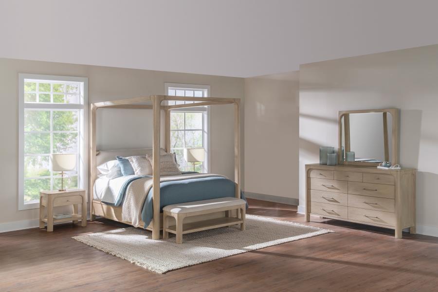 Solano 4-Piece Queen Canopy Bedroom Set Weathered Mango – 222520Q-S4 — product view 1