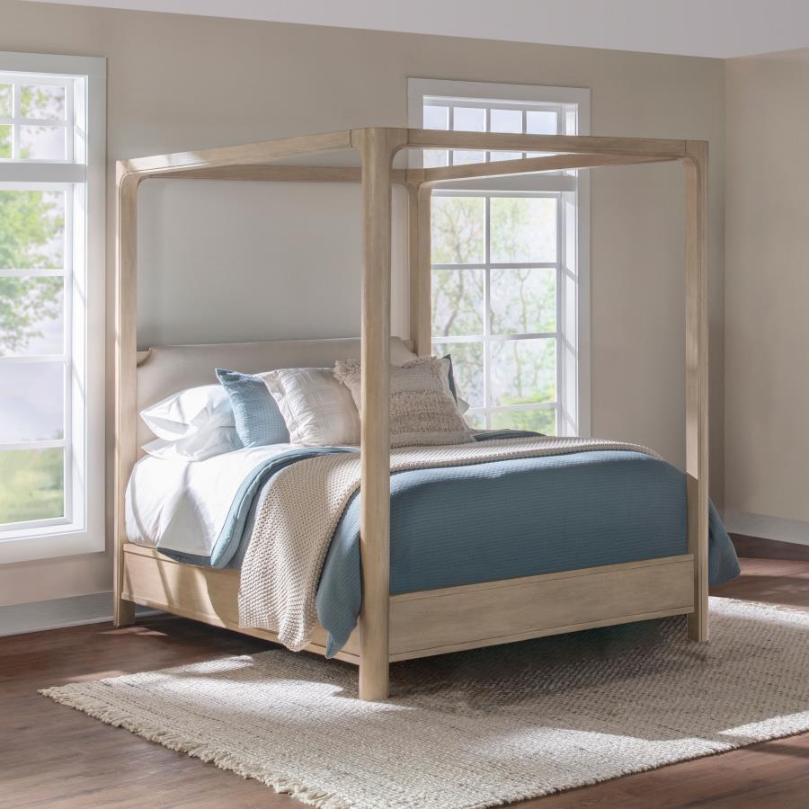 Solano 4-Piece Queen Canopy Bedroom Set Weathered Mango – 222520Q-S4 — product view 2