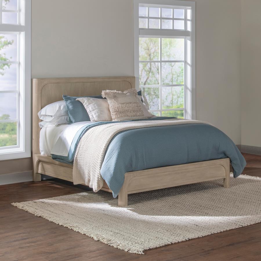 Solano 56-inch Queen Panel Bed Weathered Mango – 222521Q — product view 1